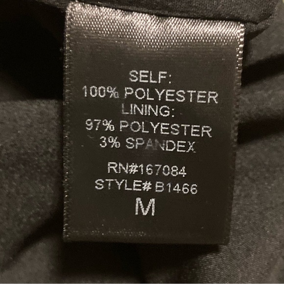 Pomander Place Black & Blue Embroidered Floral Samantha Mini Dress, Sz M - Picture 13 of 14